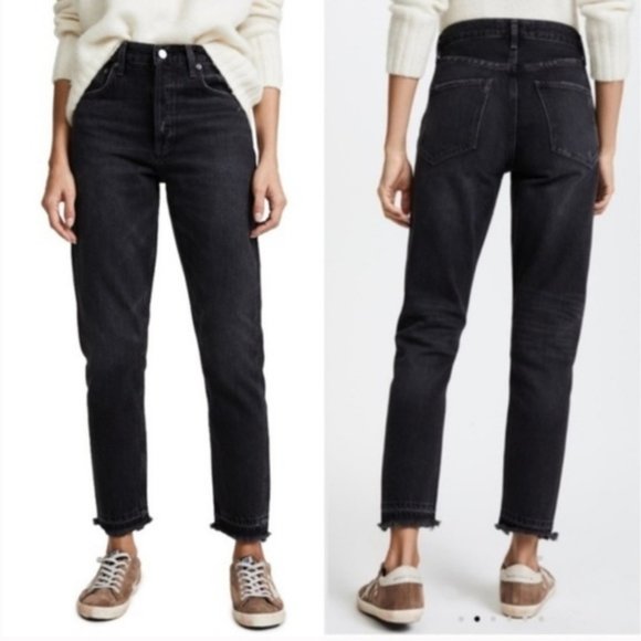 Agolde Denim - 4th only Agolde Jamie high rise raw edge